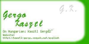 gergo kasztl business card